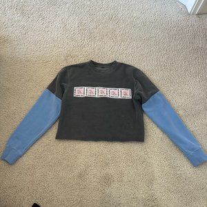 Custom Can't Surf Crop Crew neck Sweatshirt Sweater